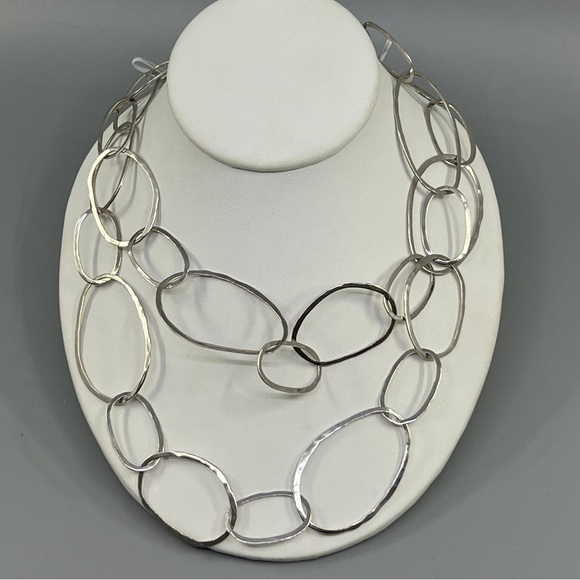 Silpada Bubble Up Sterling silver link long necklace - Picture 3 of 4